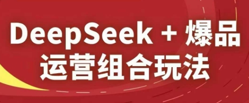 DeepSeek+爆品运营组合玩法，2025淘系精品课跨境课程-外贸教程-精品网课-电商运营课库课堂