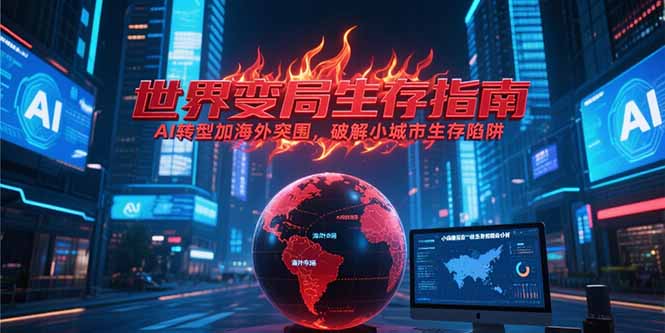 付费文章《世界变局生存指南，AI转型加海外突围，破解小城市生存陷阱》跨境课程-外贸教程-精品网课-电商运营课库课堂