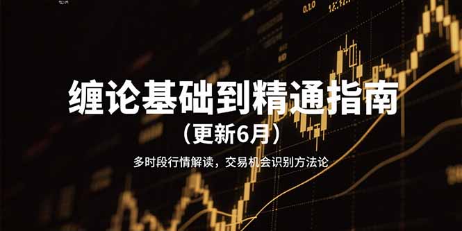 缠论基础到精通指南（更新6月）多时段行情解读，交易机会识别方法论跨境课程-外贸教程-精品网课-电商运营课库课堂