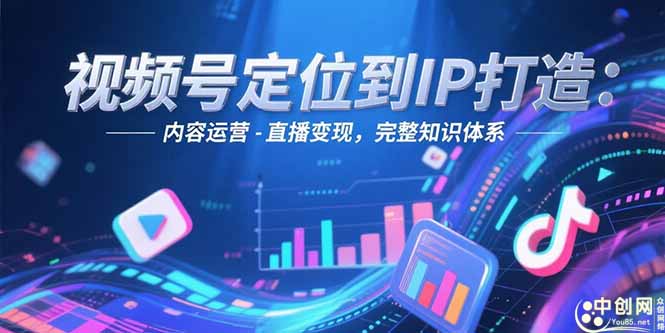 视频号定位到IP打造：账号搭建-内容运营-直播变现，完整知识体系跨境课程-外贸教程-精品网课-电商运营课库课堂