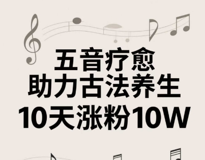 古法五音养生教程，五音疗愈的视频的制作方法，2-4小时就能学会，作者10天涨粉10W跨境课程-外贸教程-精品网课-电商运营课库课堂