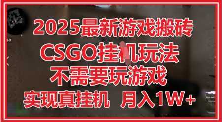 2025最新游戏搬砖，CSGO挂G，不需要玩游戏，实现真挂G，月入1W+跨境课程-外贸教程-精品网课-电商运营课库课堂