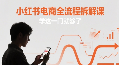 小红书电商全流程拆解课，学这一门就够了跨境课程-外贸教程-精品网课-电商运营课库课堂
