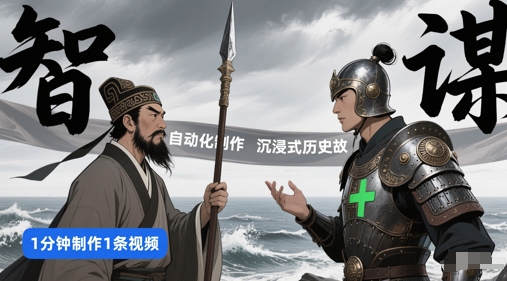 扣子工作流一键生成沉浸式历史故事，一天工作量，3分钟搞定跨境课程-外贸教程-精品网课-电商运营课库课堂