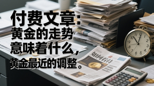 付费文章：黄金的走势意味着什么，如何看待黄金最近的调整跨境课程-外贸教程-精品网课-电商运营课库课堂