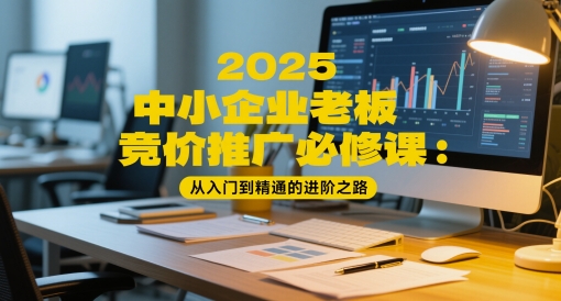 2025中小企业老板竞价推广必修课：从入门到精通的进阶之路跨境课程-外贸教程-精品网课-电商运营课库课堂