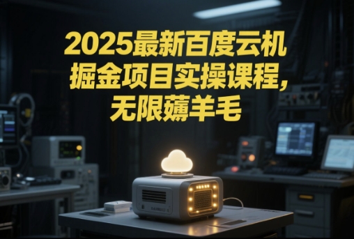2025最新百度云机掘金项目实操课程单窗口保底5-10元月收益单窗口150+跨境课程-外贸教程-精品网课-电商运营课库课堂