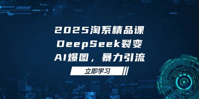 2025无界精品课，DeepSeek裂变，AI爆图，暴力引流助力淘系运营跨境课程-外贸教程-精品网课-电商运营课库课堂