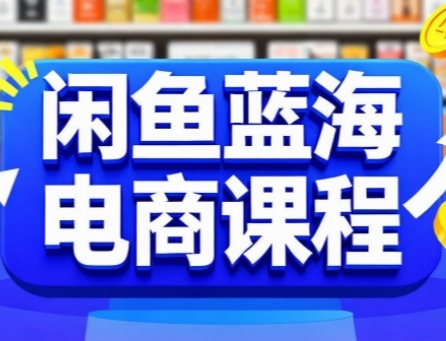 闲鱼蓝海电商课程，手把手助你快速上手，轻松实现闲鱼稳定盈利跨境课程-外贸教程-精品网课-电商运营课库课堂
