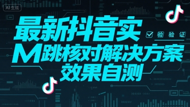 最新抖音实M跳核对解决方案，效果自测跨境课程-外贸教程-精品网课-电商运营课库课堂