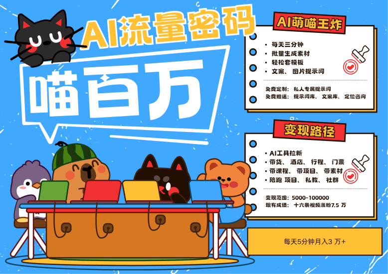 AI+宠物+旅行，2025最火流量密码 轻松用AI宠物做文旅账号，N种变现渠道月入五位数跨境课程-外贸教程-精品网课-电商运营课库课堂