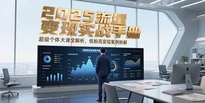 2025流量变现实战手册，超级个体大课全解析，低粉高变现案例拆解跨境课程-外贸教程-精品网课-电商运营课库课堂