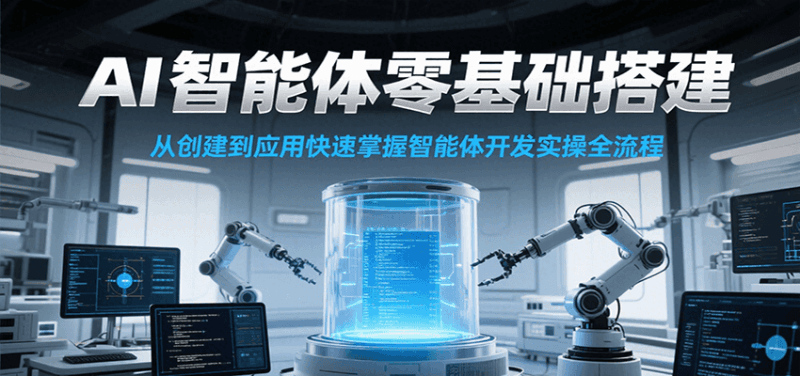 AI智能体零基础搭建实操课,从创建到应用快速掌握智能体开发全流程!跨境课程-外贸教程-精品网课-电商运营课库课堂