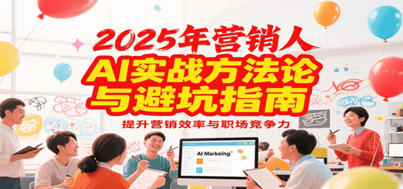 2025年营销实战方法论与避坑指南，利用AI提升营销效率与职场竞争力跨境课程-外贸教程-精品网课-电商运营课库课堂