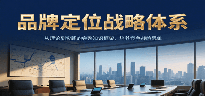 品牌定位战略体系，从理论到实践的完整知识框架，培养产品竞争战略思维跨境课程-外贸教程-精品网课-电商运营课库课堂