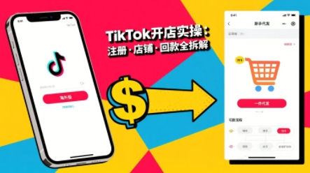 TikTok从开店到投流的进阶课，从基础实操到高阶技巧一网打尽跨境课程-外贸教程-精品网课-电商运营课库课堂