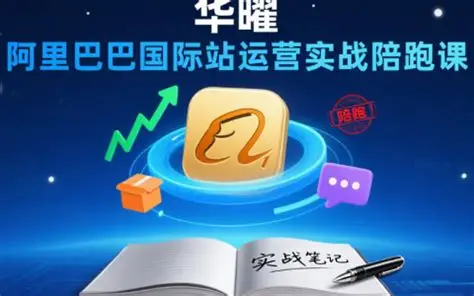 华曜阿里巴巴国际站运营实战陪跑课:从零到精通13周企业级全链路培训跨境课程-外贸教程-精品网课-电商运营课库课堂