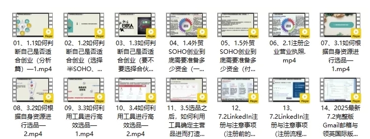 小花学姐外贸 SOHO 从 0 到 1 低成本创业课 实操落地型创业指南-课库课堂