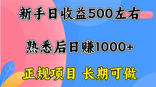 新手日收益500+ 正规项目 长期可做跨境课程-外贸教程-精品网课-电商运营课库课堂