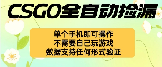 自动挂G捡漏,不用自己挂G不用玩游戏,一个手机即可操作,新手小白轻松月入1W+跨境课程-外贸教程-精品网课-电商运营课库课堂