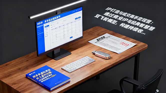 IP打造与成交高手变现营:通过商业IP+经典智慧双飞轮模型 构建持续收钱系统跨境课程-外贸教程-精品网课-电商运营课库课堂