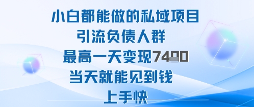 2025年小白都能做的私域项目引流负债人群最高一天变现1k+高变现难度低当天就能见到钱上手快跨境课程-外贸教程-精品网课-电商运营课库课堂