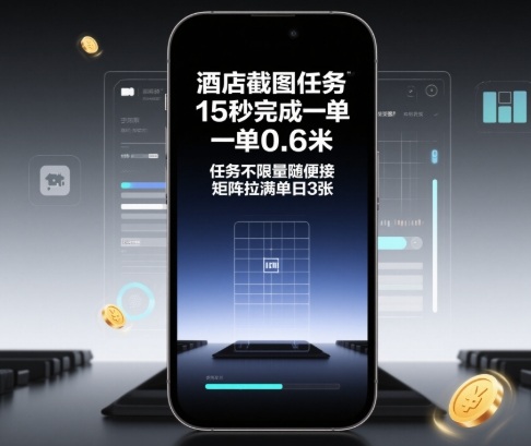 酒店截图任务，15秒完成一单，一单0.6米，任务不限量随便接，矩阵拉满单日3张跨境课程-外贸教程-精品网课-电商运营课库课堂