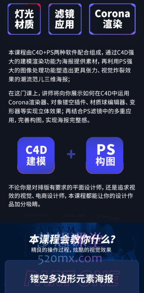 图片[6]跨境课程-外贸教程-精品网课-电商运营同捉设计C4D+PS潮流海报案例课跨境课程-外贸教程-精品网课-电商运营课库课堂