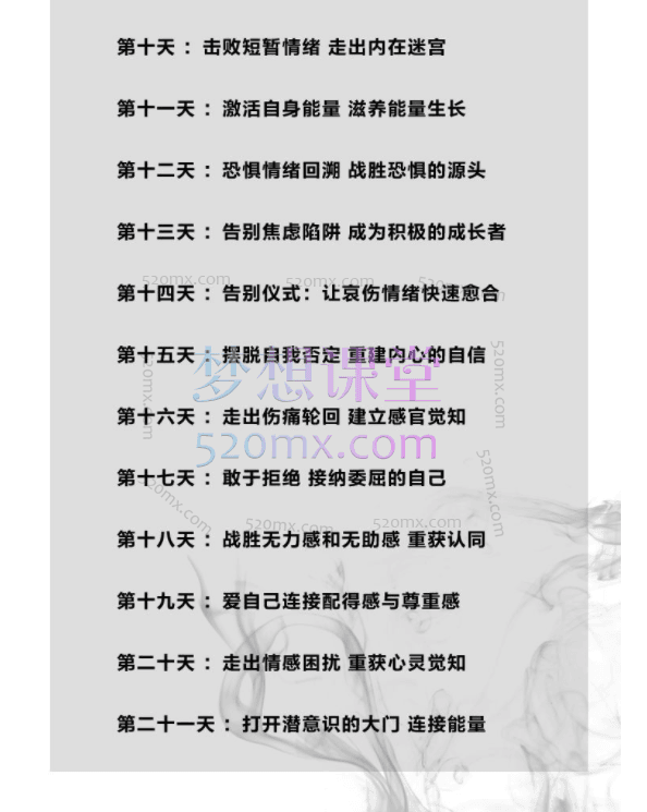 图片[24]跨境课程-外贸教程-精品网课-电商运营R法学园21天心灵觉醒训练·觉知开启 | 解决90%的情绪问题（共22课时）跨境课程-外贸教程-精品网课-电商运营课库课堂
