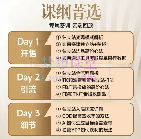 图片[7]跨境课程-外贸教程-精品网课-电商运营2025跨境老璐：跑通【独立站0-1】独立站电光顿悟训练营跨境课程-外贸教程-精品网课-电商运营课库课堂