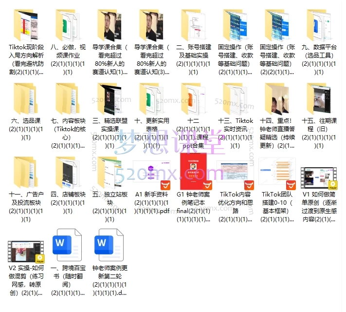 图片[2]跨境课程-外贸教程-精品网课-电商运营钟老师TikTok跨境电商全域实战课｜账号搭建×爆品运营×原创内容×团队管理跨境课程-外贸教程-精品网课-电商运营课库课堂