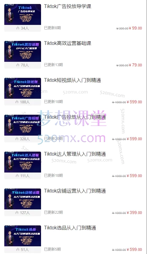 跨境无疆：Tiktok广告投放、选品、店铺运营、高效运营，从入门到精通合集跨境课程-外贸教程-精品网课-电商运营课库课堂