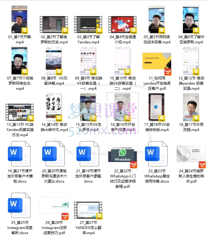 图片[3]跨境课程-外贸教程-精品网课-电商运营解码俄罗斯中亚外贸低成本获客流 | 0成本爆单攻略：手把手教你玩转VK/Yandex掘金俄罗斯&中亚外贸！​​ 🔥跨境课程-外贸教程-精品网课-电商运营课库课堂
