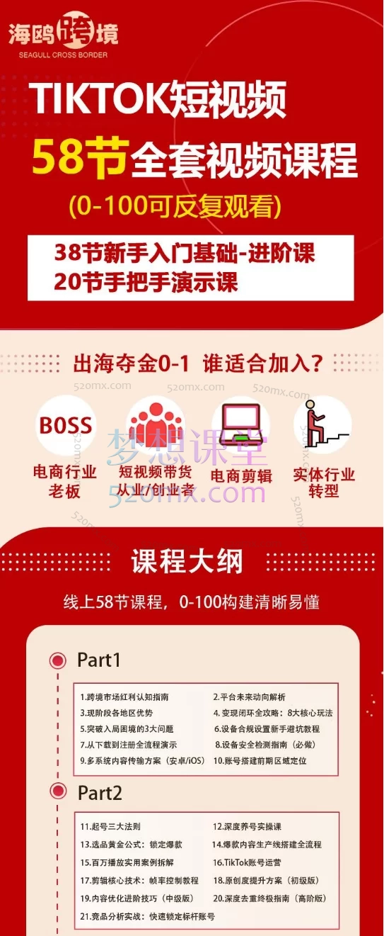 图片[4]跨境课程-外贸教程-精品网课-电商运营2025海鸥跨境（全套）TikTok短视频实操课0-1带货，市场运营、变现闭环、AI工具与实操技巧大全跨境课程-外贸教程-精品网课-电商运营课库课堂