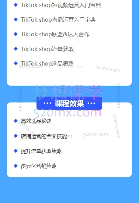 图片[6]跨境课程-外贸教程-精品网课-电商运营IN-KIDS电商：TikTok小店实操基础培训课跨境课程-外贸教程-精品网课-电商运营课库课堂