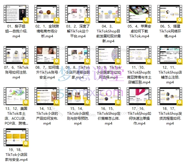图片[3]跨境课程-外贸教程-精品网课-电商运营梨电商TikTokShop 基础小白课程跨境课程-外贸教程-精品网课-电商运营课库课堂
