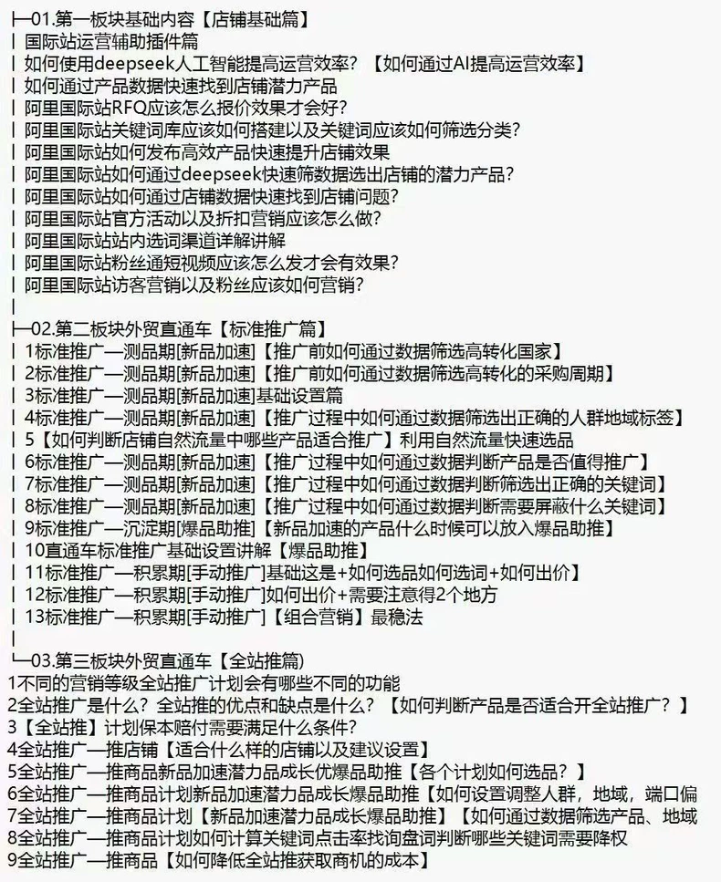 醒目老师:阿里国际站运营系列课 – 从0到1掌握平台运营核心技巧