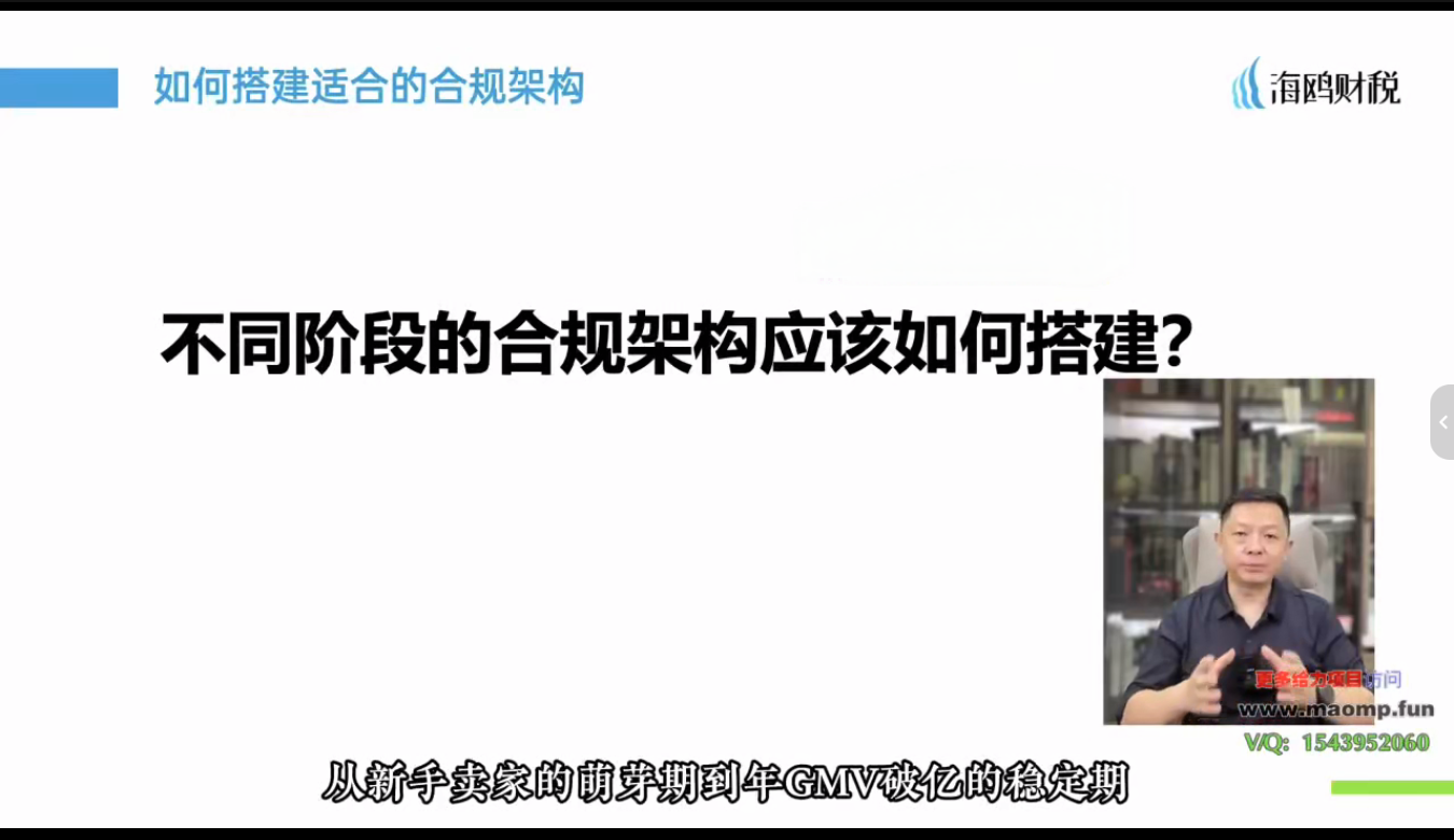 跨境电商财税合规实战课:23年税务专家带你规避风险,稳健增长