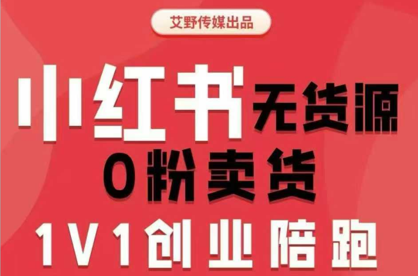 2025 爱野佩佩小红书电商实战课：从 0 到 1 无货源开店变现指南跨境课程-外贸教程-精品网课-电商运营课库课堂