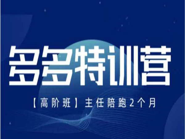 2025-2026 发宝电商纪主任多多特训营高阶班：拼多多强付费高投产实战课程跨境课程-外贸教程-精品网课-电商运营课库课堂