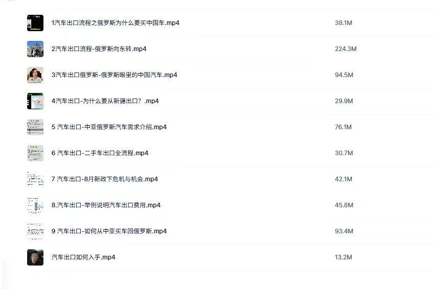 雨哥俄罗斯中亚出口汽车全套打法外贸业务课程-课库课堂