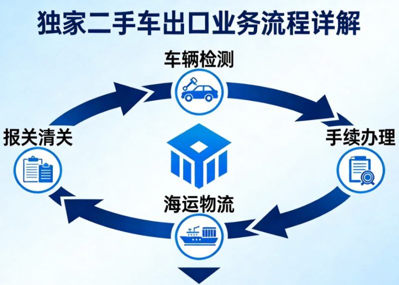 独家二手车出口业务流程详解跨境课程-外贸教程-精品网课-电商运营课库课堂
