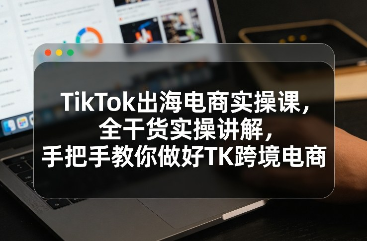TikTok 出海电商实操课 从 0 到 1 开启跨境电商新赛道跨境课程-外贸教程-精品网课-电商运营课库课堂