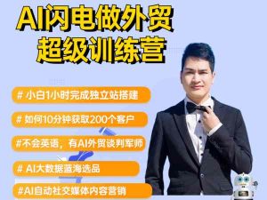 2025 大卫 AI 闪电做外贸实战课 外贸建站开发客户内容营销从 0 到 3 实操教程跨境课程-外贸教程-精品网课-电商运营课库课堂