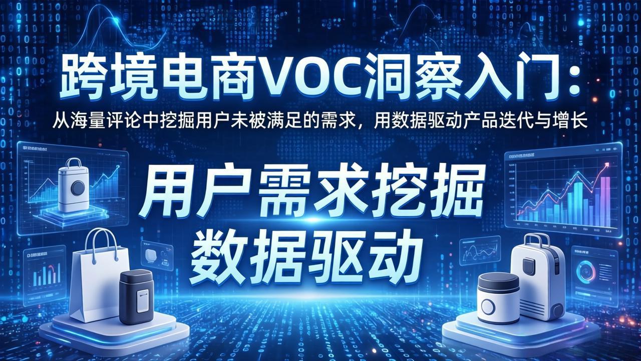 VOC 洞察实战指南：解锁用户真实声音，驱动跨境电商精准增长 - 课库课堂跨境课程-外贸教程-精品网课-电商运营课库课堂