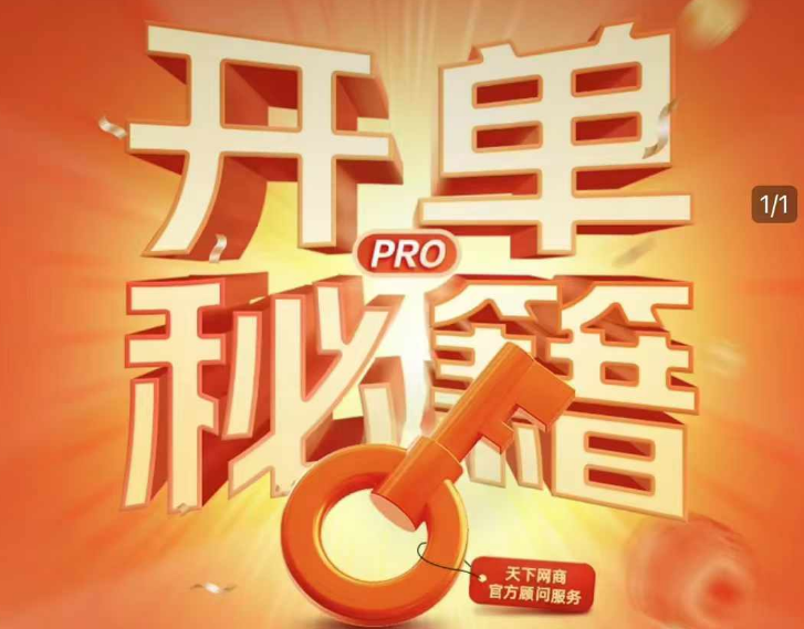 《天下网商・开单秘籍 PRO》2026 淘天实战陪跑计划：爆款打造与大促增长全攻略跨境课程-外贸教程-精品网课-电商运营课库课堂