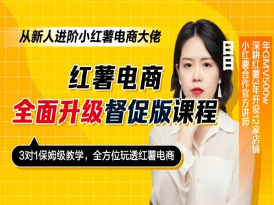 全域电商流量实战课｜直播投流 + 小红书搜索截流 + 多赛道商家落地案例合集 - 课库课堂跨境课程-外贸教程-精品网课-电商运营课库课堂