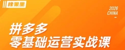 2026 仙道电商拼多多零基础运营实战课跨境课程-外贸教程-精品网课-电商运营课库课堂