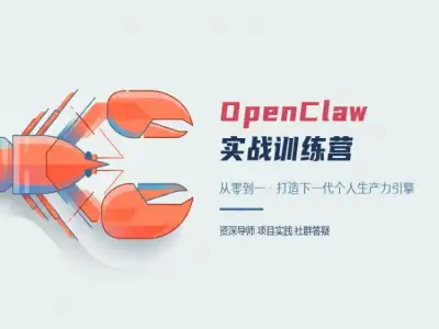 OpenClaw 实战训练营｜搭建 AI 数字员工 自动化工作流全教程跨境课程-外贸教程-精品网课-电商运营课库课堂