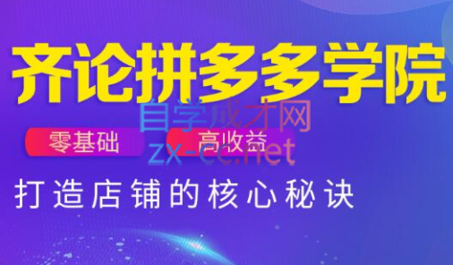 齐论拼多多vip课程跨境课程-外贸教程-精品网课-电商运营课库课堂